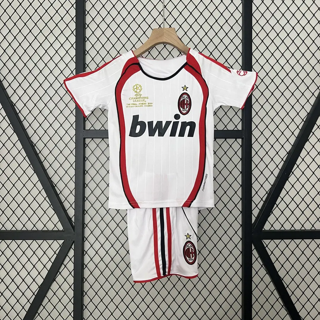 Vintage Football Clothes Children's Wear Brazil Barcelona Santos Man Arsenal Real Madrid AC Short Sleeve suit Club Jersey