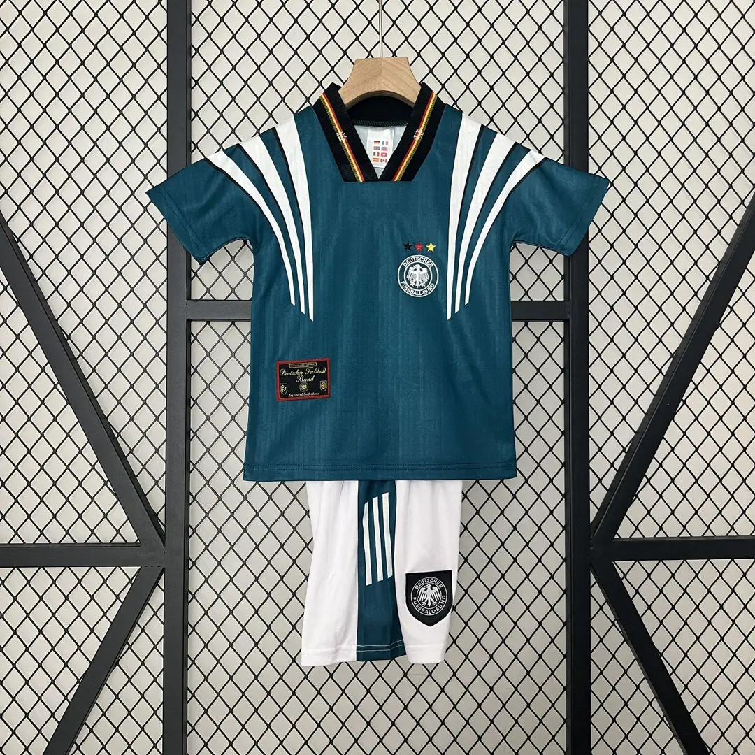 Vintage Football Clothes Children's Wear Brazil Barcelona Santos Man Arsenal Real Madrid AC Short Sleeve suit Club Jersey
