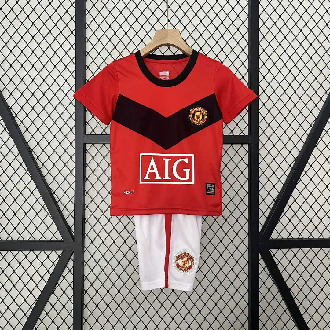 Vintage Football Clothes Children's Wear Brazil Barcelona Santos Man Arsenal Real Madrid AC Short Sleeve suit Club Jersey