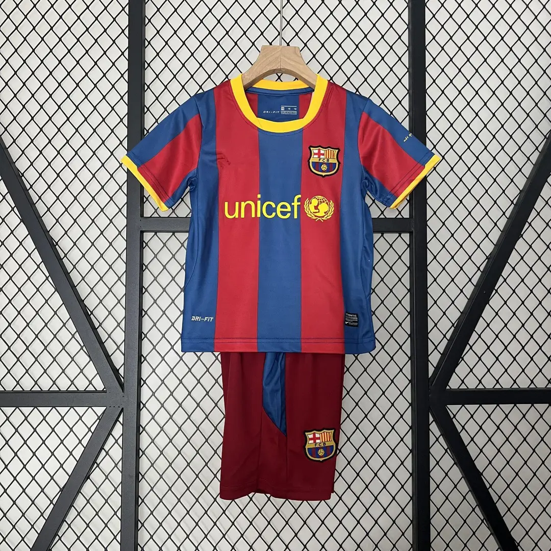 Vintage Football Clothes Children's Wear Brazil Barcelona Santos Man Arsenal Real Madrid AC Short Sleeve suit Club Jersey