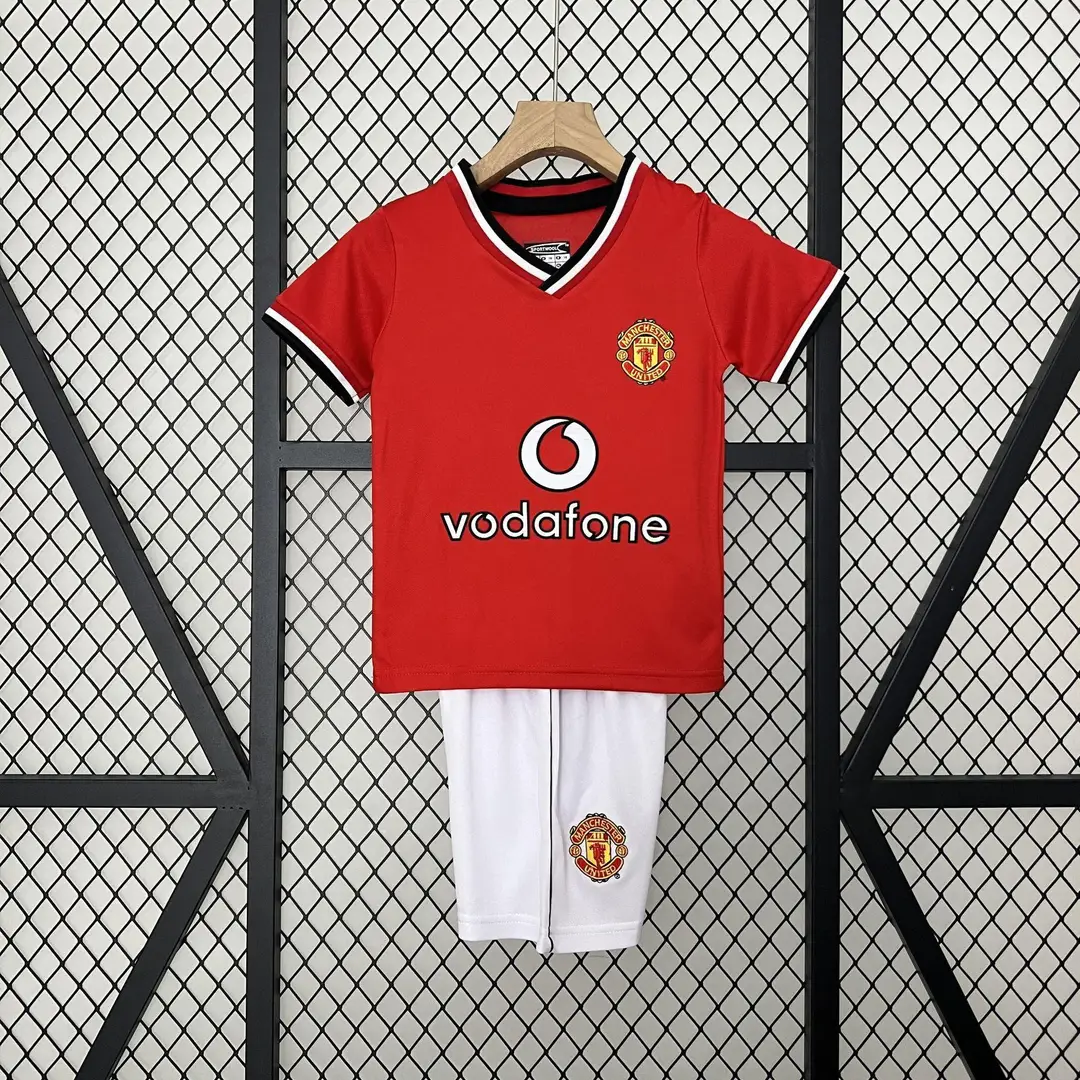 Vintage Football Clothes Children's Wear Brazil Barcelona Santos Man Arsenal Real Madrid AC Short Sleeve suit Club Jersey