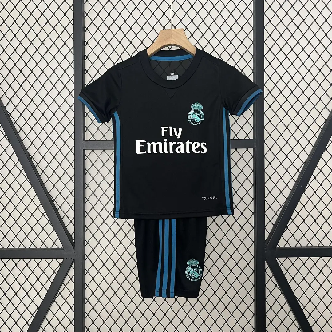 Vintage Football Clothes Children's Wear Brazil Barcelona Santos Man Arsenal Real Madrid AC Short Sleeve suit Club Jersey
