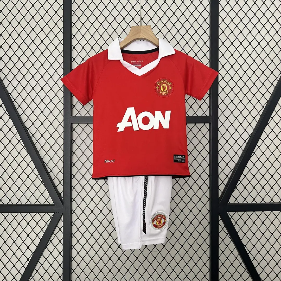 Vintage Football Clothes Children's Wear Brazil Barcelona Santos Man Arsenal Real Madrid AC Short Sleeve suit Club Jersey