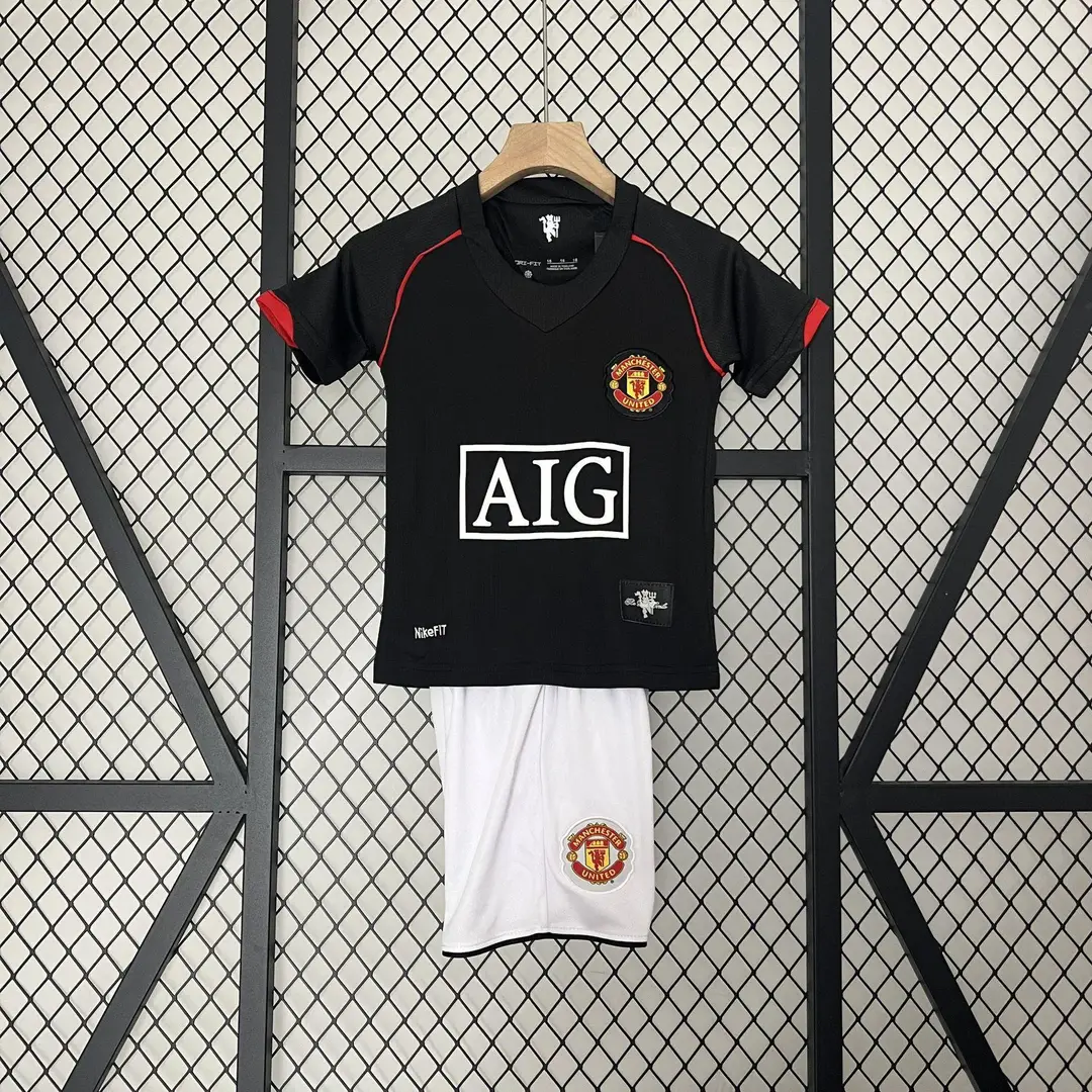 Vintage Football Clothes Children's Wear Brazil Barcelona Santos Man Arsenal Real Madrid AC Short Sleeve suit Club Jersey