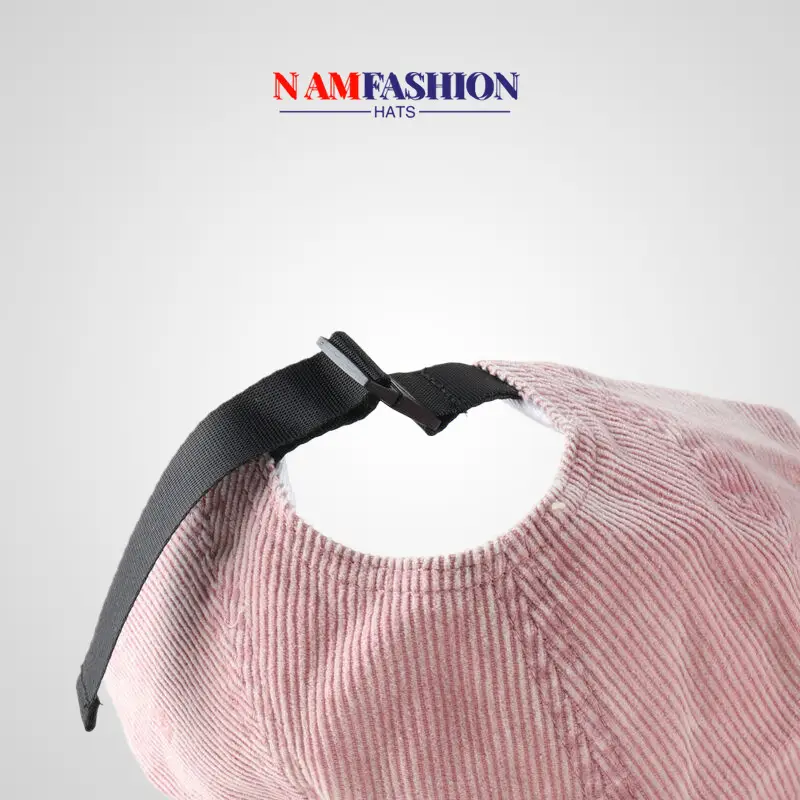Women Pink Corduroy Winter Cap Baseball Hat — feature 15