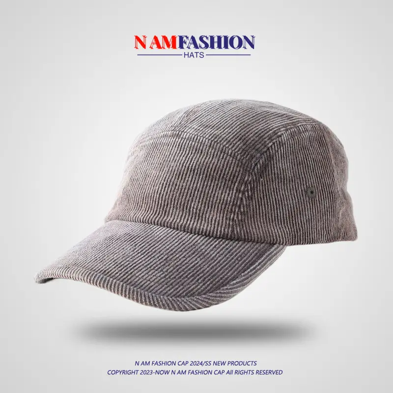 Women Pink Corduroy Winter Cap Baseball Hat - Image 7