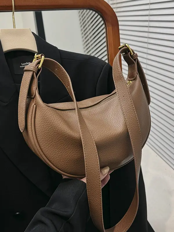 High-End Brown Crossbody Bag for Women 2026