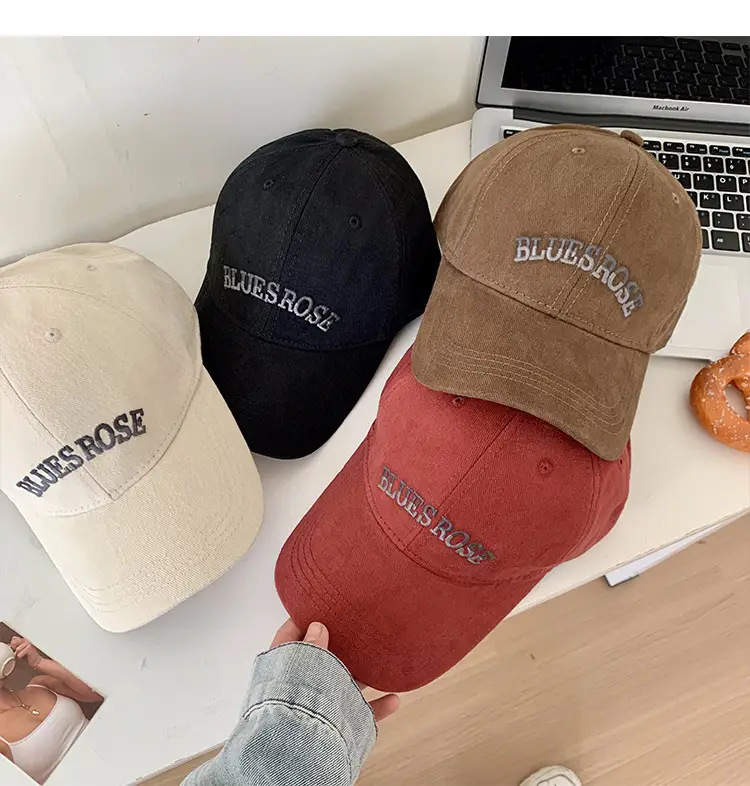 Women's Beige Baseball Cap with "Belle Boski" Embroidery — feature 13