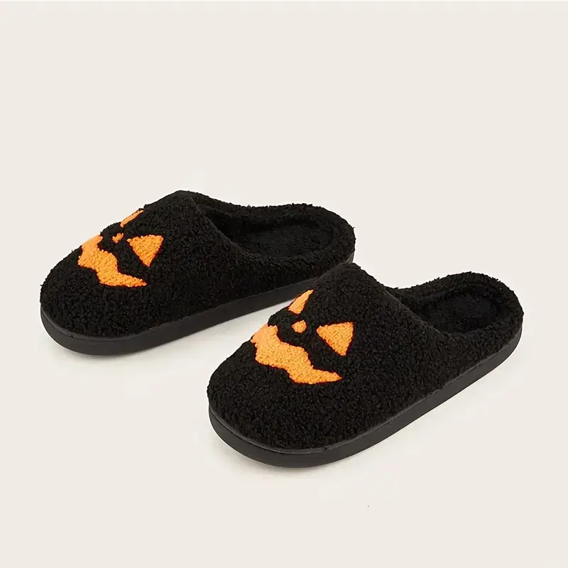 Cross-border e-commerce pumpkin Korean autumn and winter men and women couples cotton slippers home indoor cute thick-soled cartoon non-slip