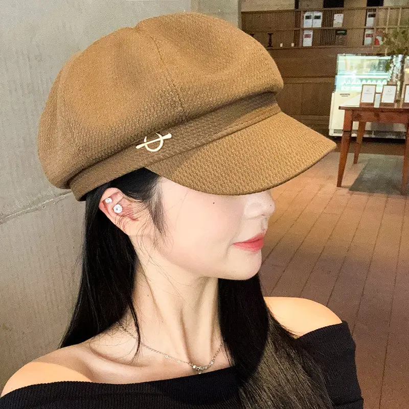 Women's Thin French Duck Tongue Hat Big Circumference - Image 5