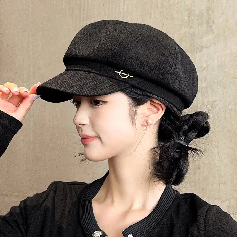 Women's Thin French Duck Tongue Hat Big Circumference - Image 6