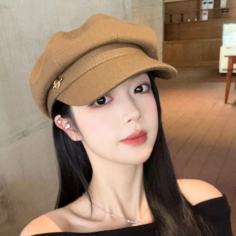 Women's Thin French Duck Tongue Hat Big Circumference - Image 7