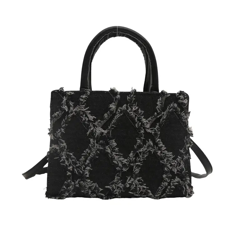 2025 Trendy White Square Satchel Bag with Detachable Strap - Image 9