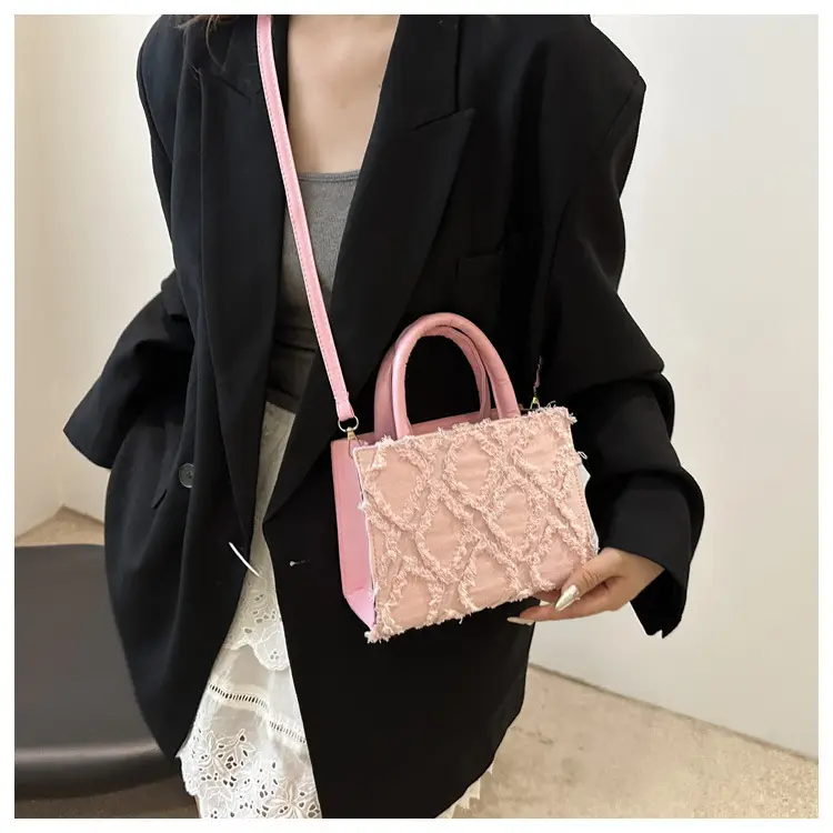 2025 Trendy White Square Satchel Bag with Detachable Strap — feature 10