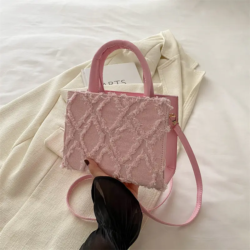 2025 Trendy White Square Satchel Bag with Detachable Strap - Image 2