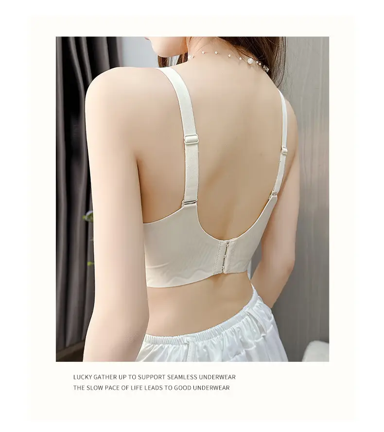 Ultra-Thin Lace Cup Underwear Women's Rabbit Ears Crystal Cup — feature 16