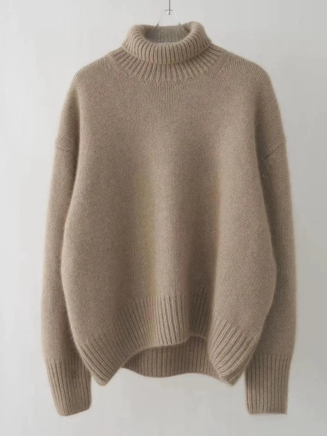 European Sweater 2025 Autumn and Winter New High Collar Loose Versatile Knitted Pullover Lazy Style Inner Wear Outer Bottoming Shirt — feature 21