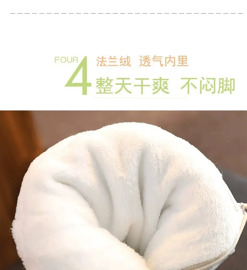 Baby Winter Shoes White Cotton Warm Anti-Slip 3-6M — feature 20