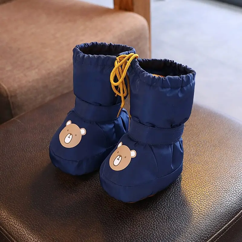 Baby Winter Shoes White Cotton Warm Anti-Slip 3-6M