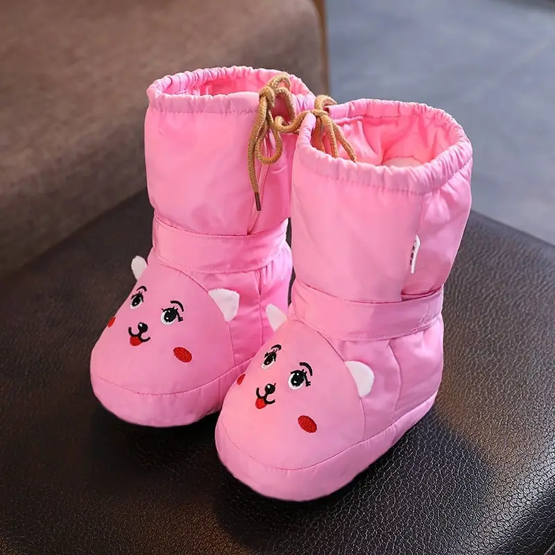 Baby Winter Shoes White Cotton Warm Anti-Slip 3-6M