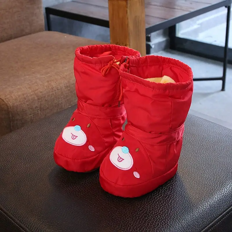 Baby Winter Shoes White Cotton Warm Anti-Slip 3-6M