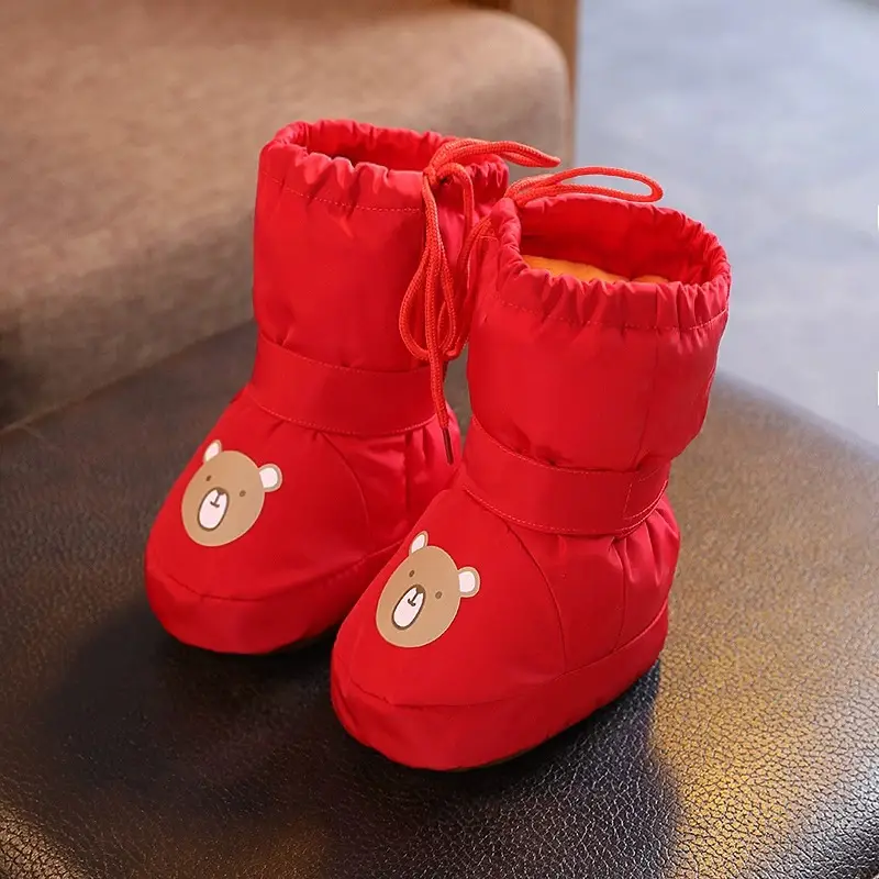 Baby Winter Shoes White Cotton Warm Anti-Slip 3-6M
