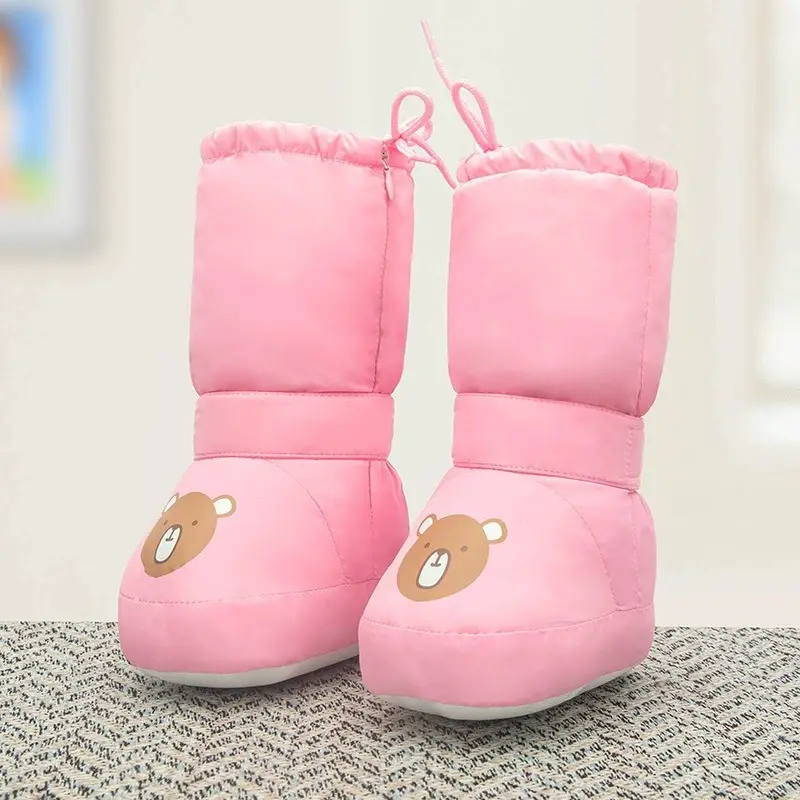 Baby Winter Shoes White Cotton Warm Anti-Slip 3-6M