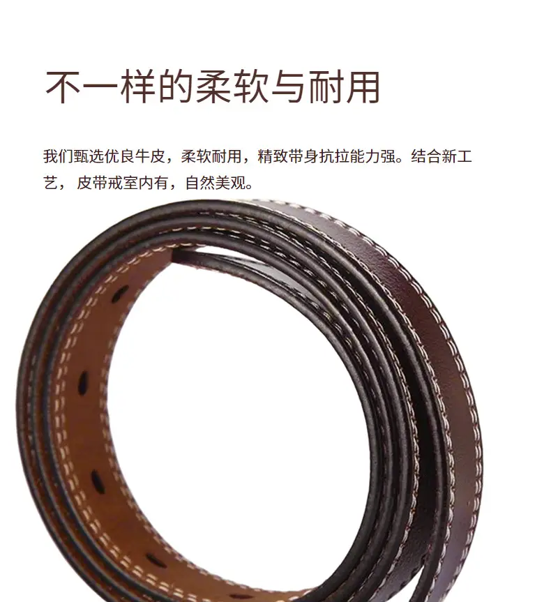 Women's Black Cowhide Belt with Silver Buckle — feature 14