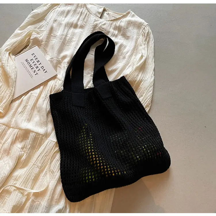 Women Knitted Shoulder Bag White 2024 Winter — feature 18