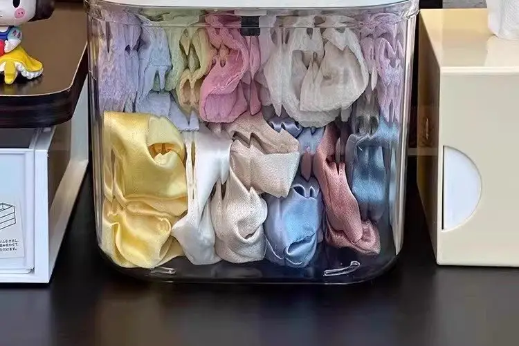 Children's Hair Accessories Storage Box Desktop Girl's Rubber Band Hair Rope Hair Clip Hair Rings Hair Band Transparent Jewelry Box — feature 10