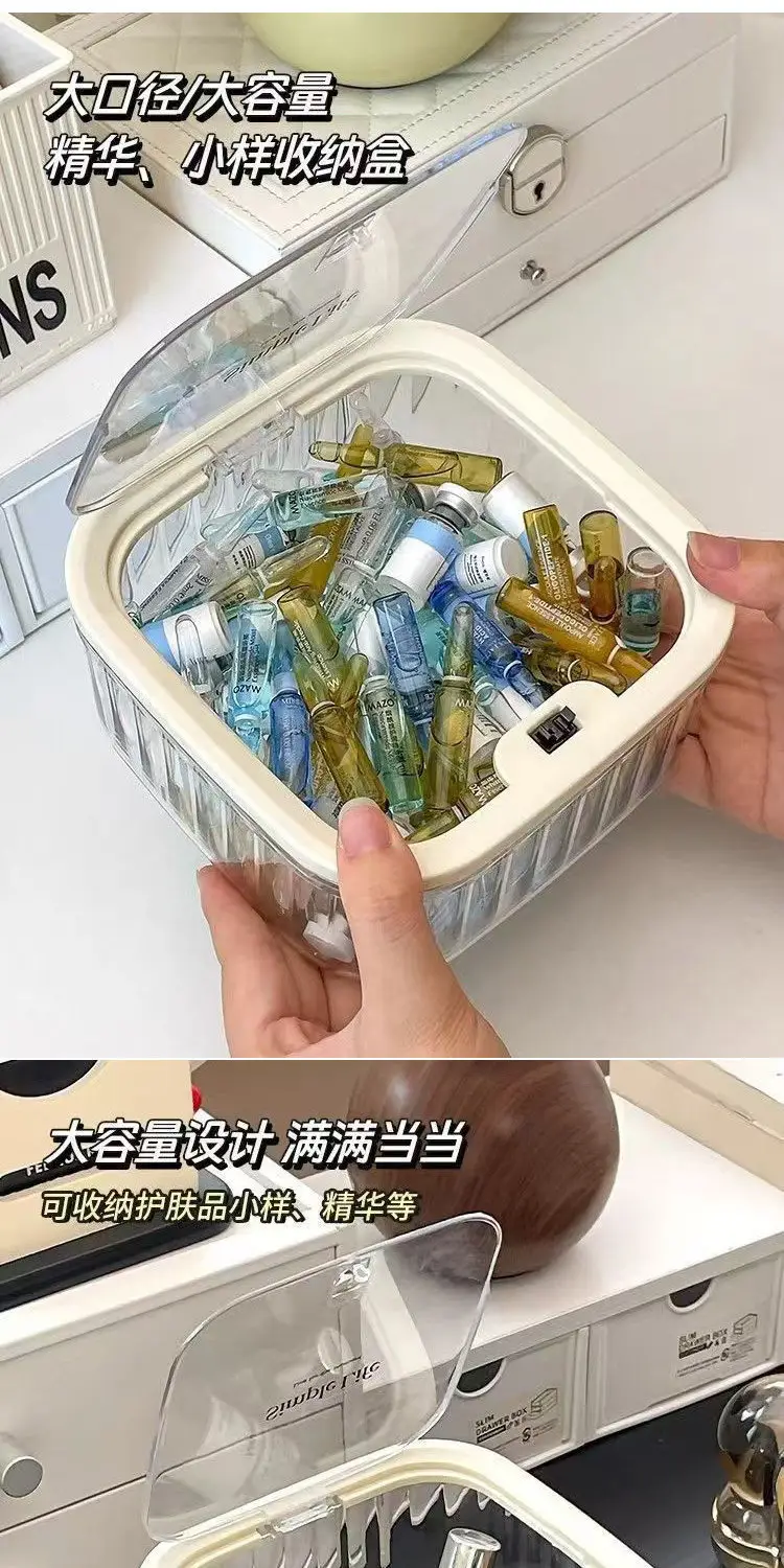 Children's Hair Accessories Storage Box Desktop Girl's Rubber Band Hair Rope Hair Clip Hair Rings Hair Band Transparent Jewelry Box — feature 5