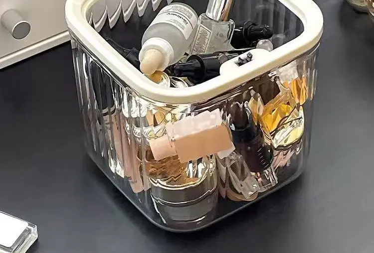 Children's Hair Accessories Storage Box Desktop Girl's Rubber Band Hair Rope Hair Clip Hair Rings Hair Band Transparent Jewelry Box — feature 6