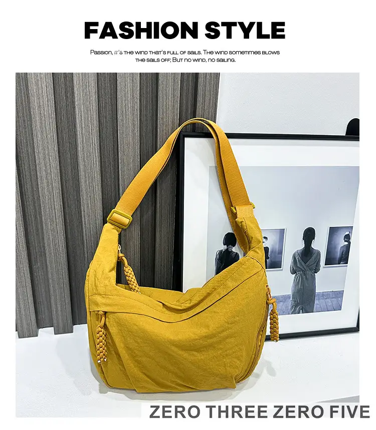 Yellow Japanese Style Crossbody Bag for Women — feature 37