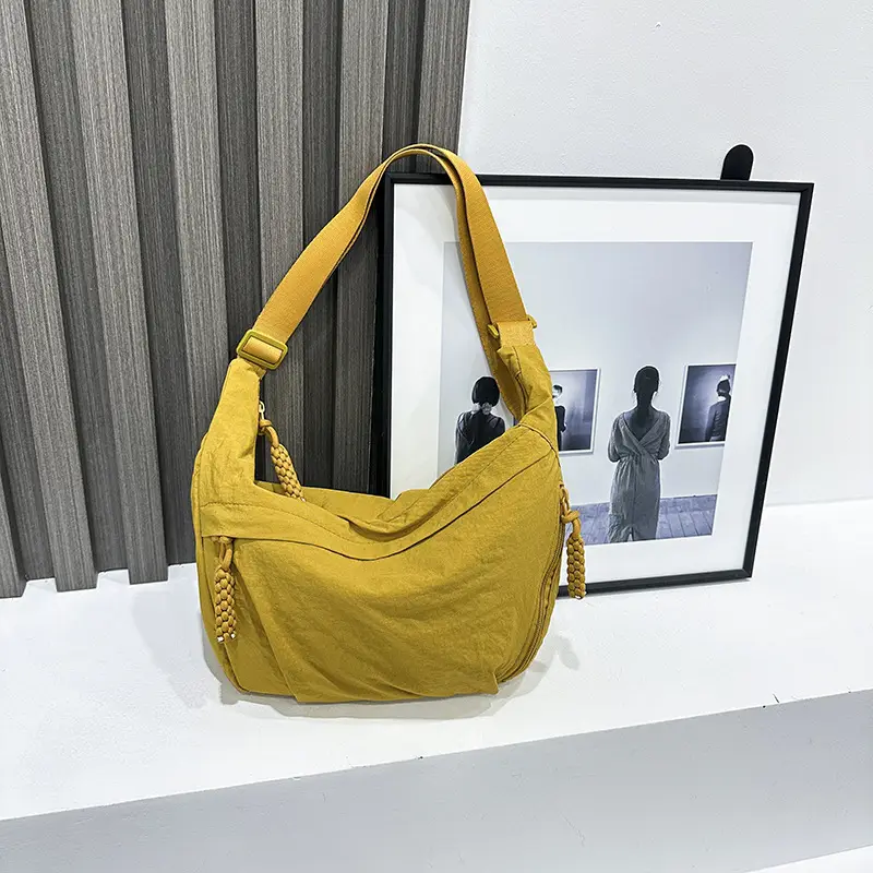 Yellow Japanese Style Crossbody Bag for Women