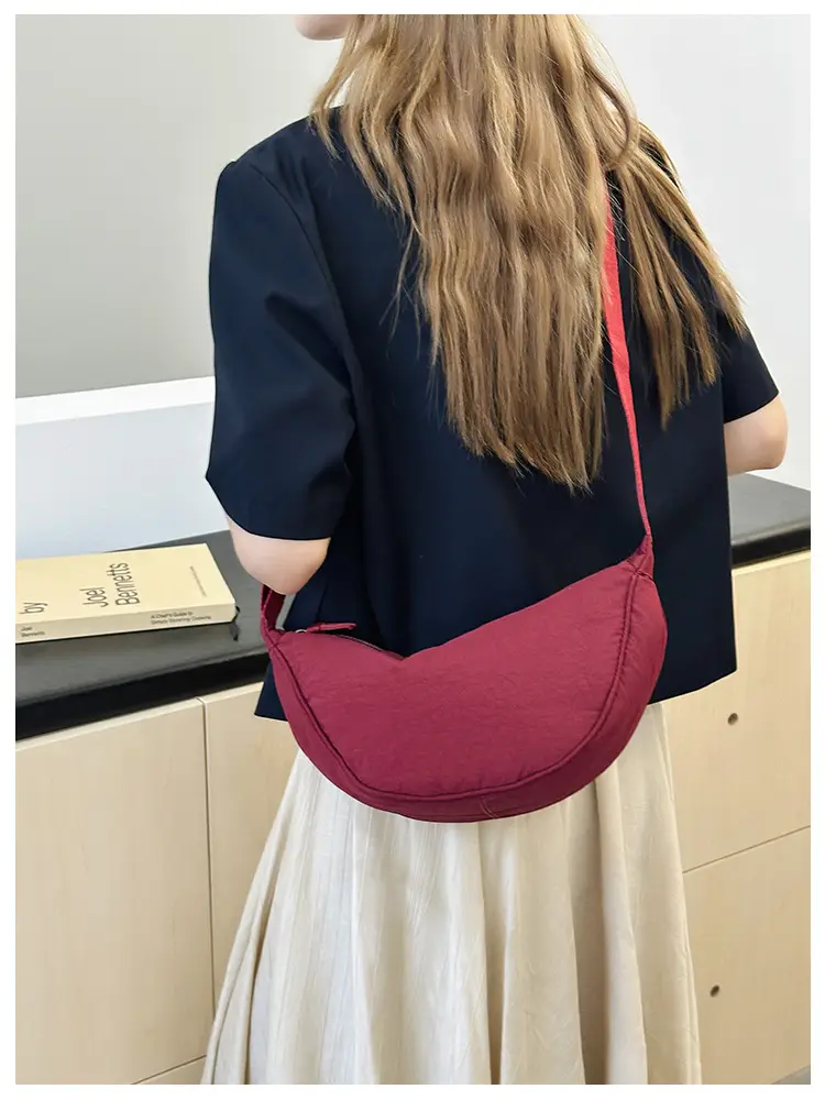 Lightweight Crossbody Bag for Women in Maroon — feature 6