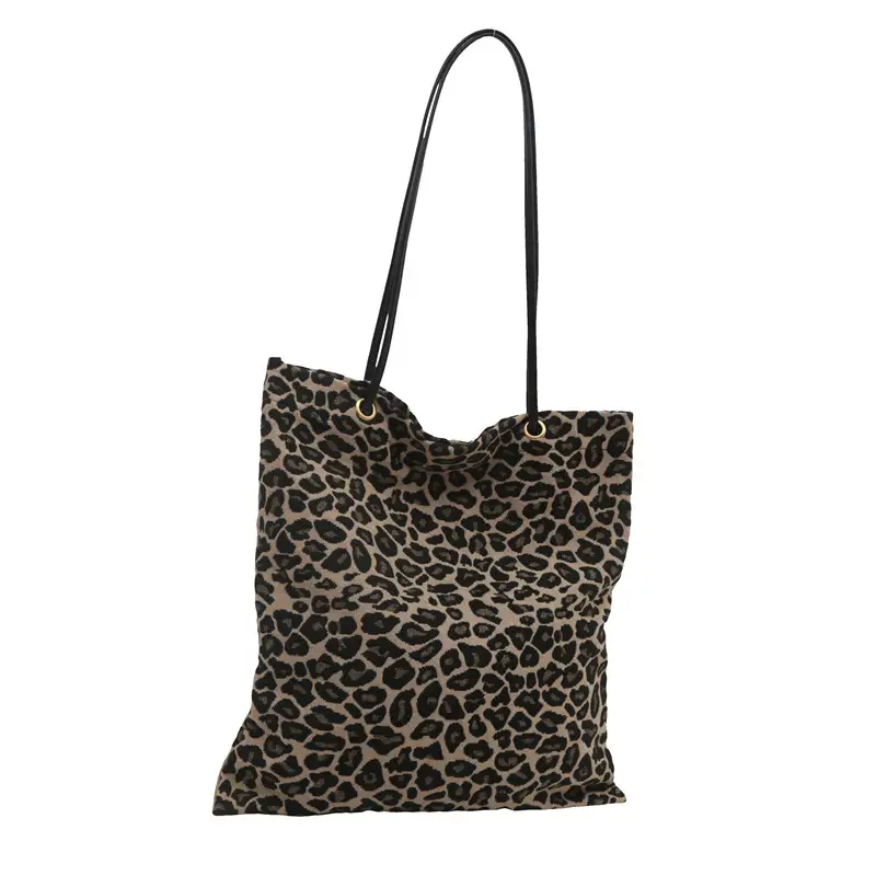 Large Capacity Leopard Print Shoulder Bag for Women - Image 7