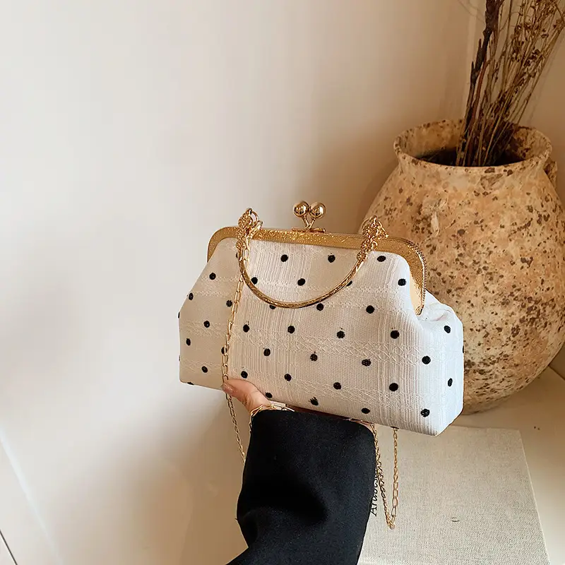 Women's Lace Plaid Shell Crossbody Bag 2024 - Image 4