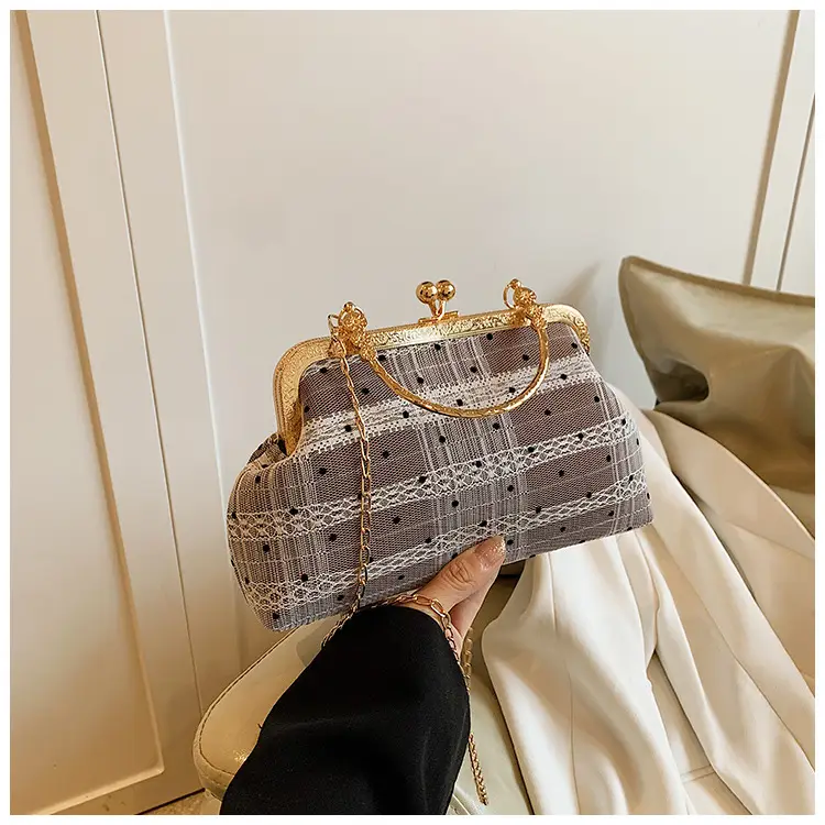 Women's Lace Plaid Shell Crossbody Bag 2024 — feature 20