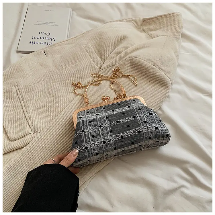 Women's Lace Plaid Shell Crossbody Bag 2024 — feature 21