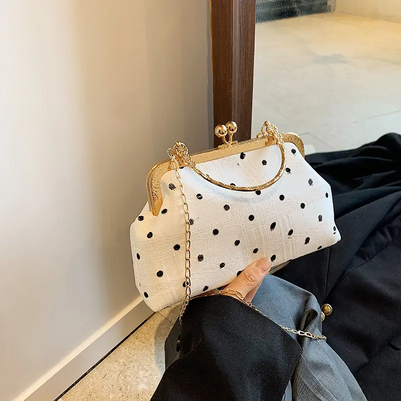 Women's Lace Plaid Shell Crossbody Bag 2024 - Image 2