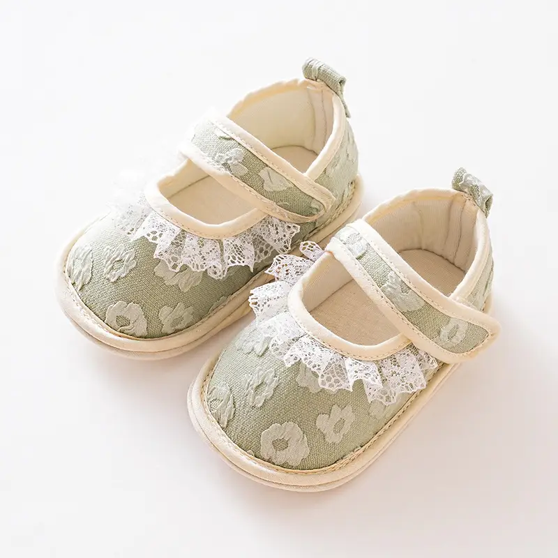Summer Thin Baby Toddler Shoes Baby Floor Shoes Soft Sole Anti-drop Cute Cloth Shoes Princess Children Non-slip Breathable