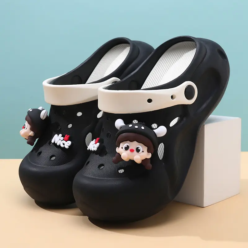 Summer Outer Wearing Eva Hole Shoes Women's New Thick Sole Deodorant Cute Girl's Slippers Heightened Diy Sandals - Image 9