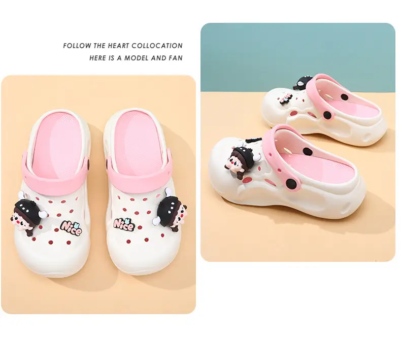 Summer Outer Wearing Eva Hole Shoes Women's New Thick Sole Deodorant Cute Girl's Slippers Heightened Diy Sandals — feature 13