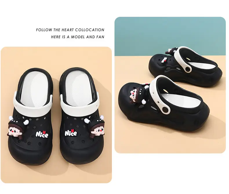 Summer Outer Wearing Eva Hole Shoes Women's New Thick Sole Deodorant Cute Girl's Slippers Heightened Diy Sandals — feature 18