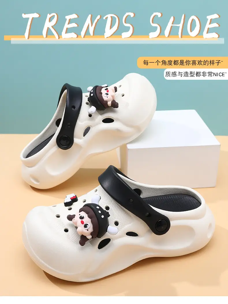 Summer Outer Wearing Eva Hole Shoes Women's New Thick Sole Deodorant Cute Girl's Slippers Heightened Diy Sandals — feature 3