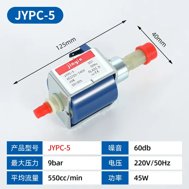 Jiayin Electromagnetic Pump for Cleaning Coffee, Electromagnetic Water Pump Suitable for Midea High-Temperature Garment Steamer, Electric Iron Accessories Electromagnetic Pump