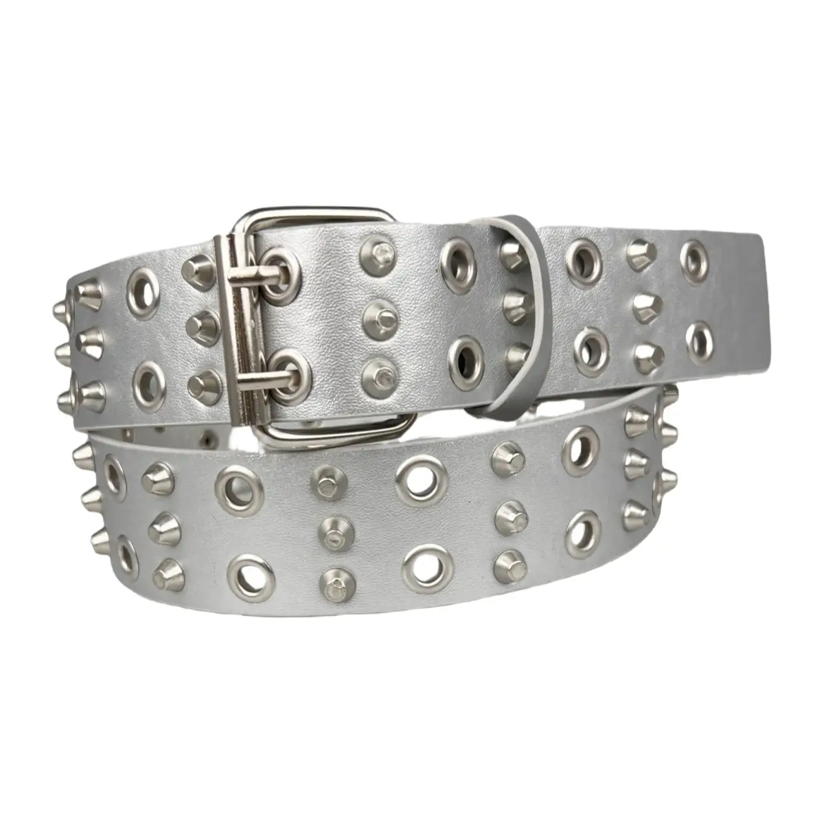 Black Rivet Eye Belt for Men Retro Punk — feature 2