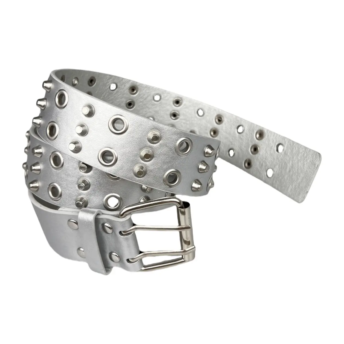 Black Rivet Eye Belt for Men Retro Punk — feature 4