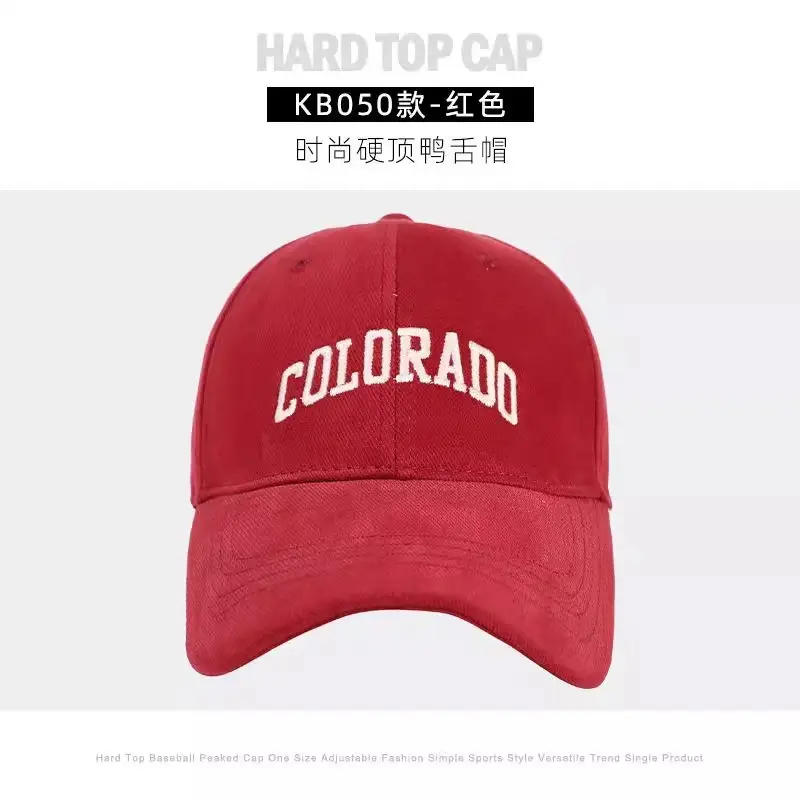 Women Hard Top Baseball Cap Colorado Black - Image 12