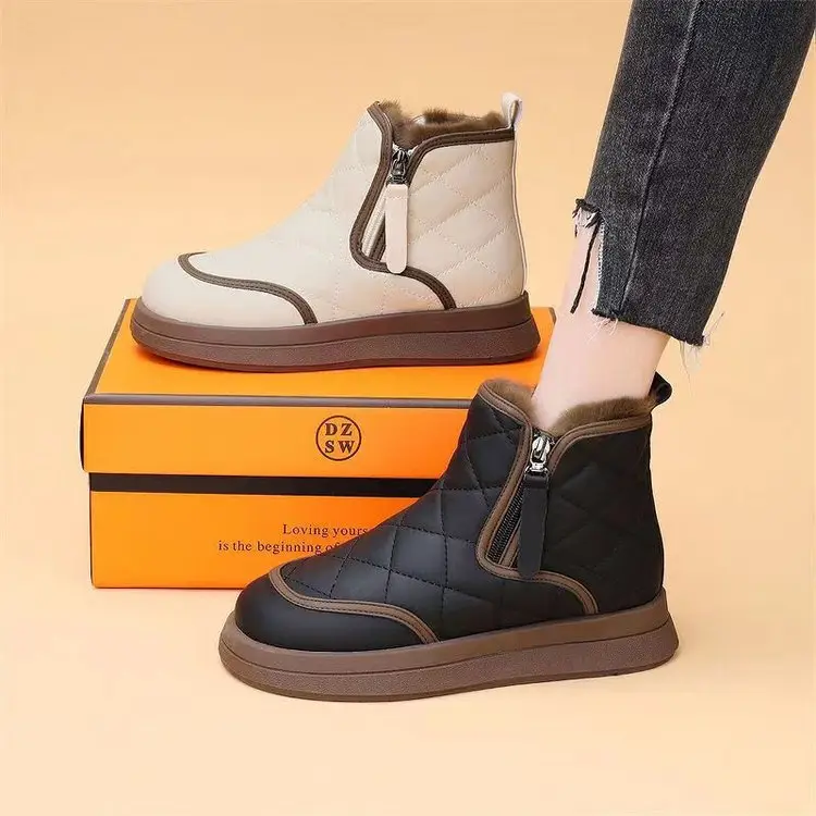 Women's Fleece Lined Snow Boots Northeast Winter Warm Waterproof — feature 5